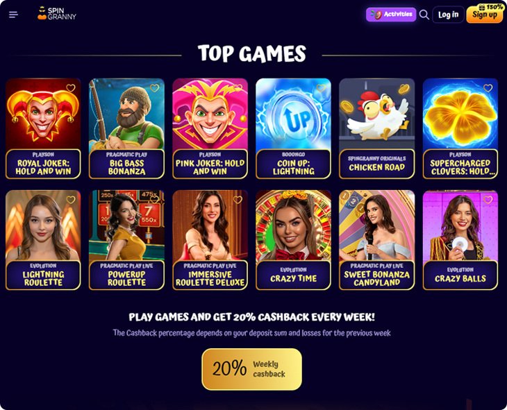 Erfolgreiche Spingranny Promotions und Bonus-Codes für Deutschland - Jetzt in Germany